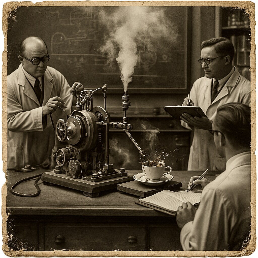 Automatic Coffee Stirring Machine (Steam Powered)